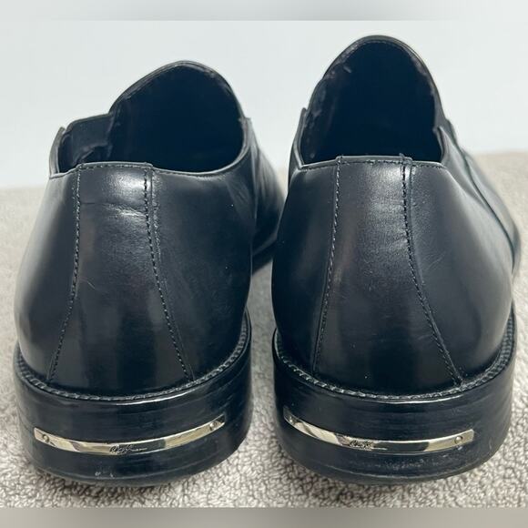 Donald J Pliner Black Leather Loafers Size 8M Made In Italy main image 8